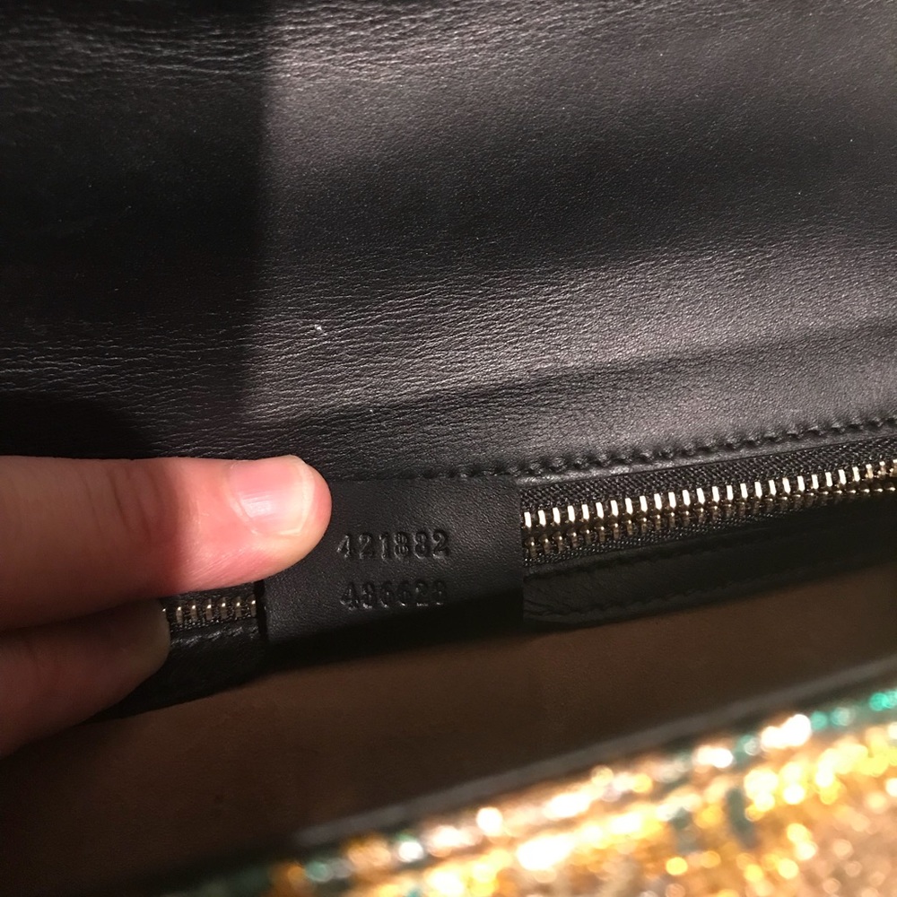 🚫⛔️SOLD⛔️🚫Gucci Sylvie Metallic Jacquard Web bag - Picture 8 of 8